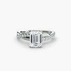 The Emerald Twist Pavé Ring