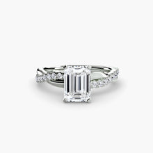 The Emerald Twist Pavé Ring