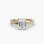 The Emerald Twist Pavé Ring