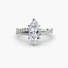 The Emerald Twist Pavé Ring