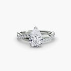 The Emerald Twist Pavé Ring