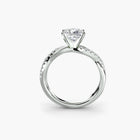 The Emerald Twist Pavé Ring