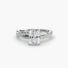 The Emerald Twist Pavé Ring